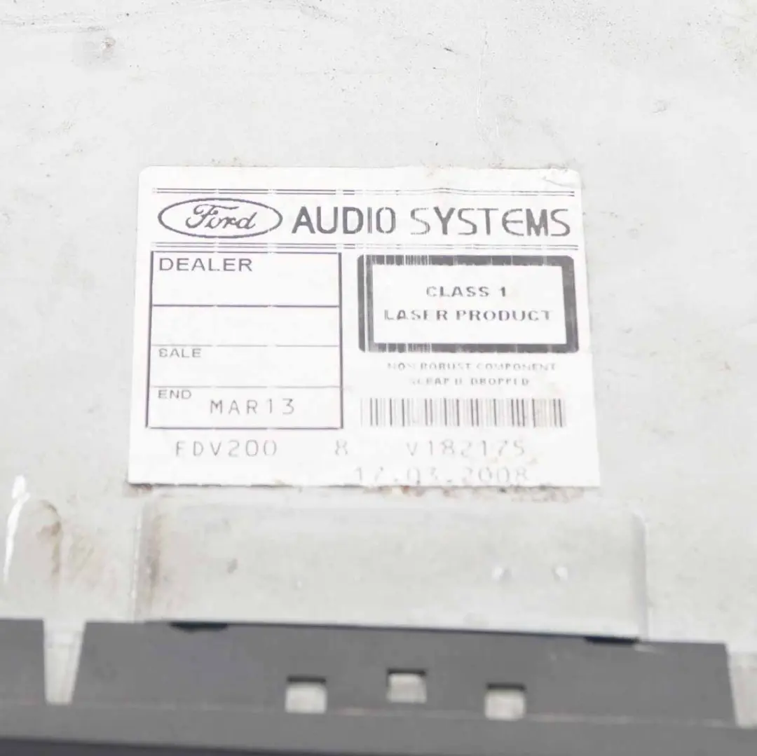 Radio 6000 CD Spieler Stereo Hauptgerät für Ford Transit MK7 mit Teilenummer 6C1T18C815AJ Ford Transit MK7 Radio 6000 CD Spieler Stereo Hauptgerät - SKU 6C1T18C815AJ - Teilenummer 6C1T18C815AJ