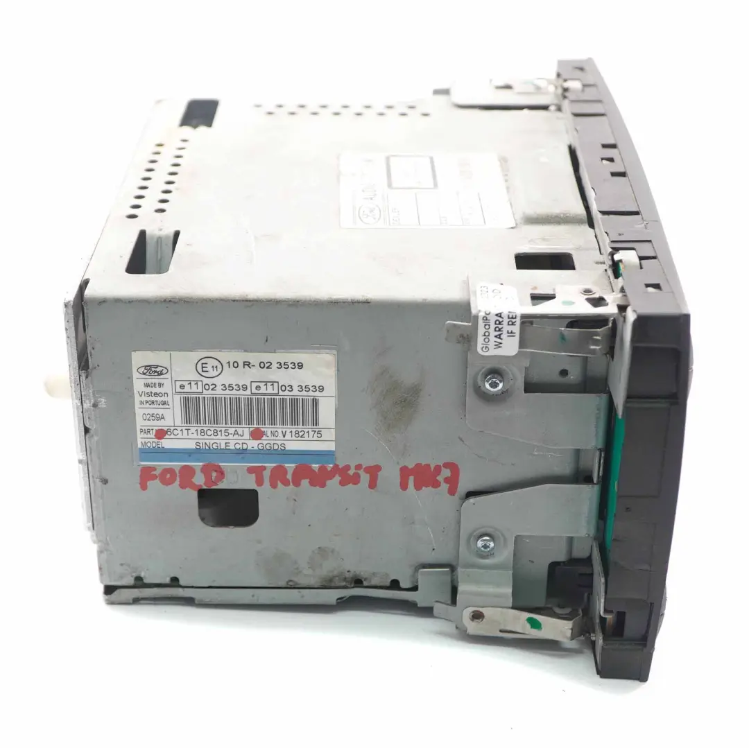 Radio 6000 CD Player Stereo Head Unit to Ford Transit MK7 with Part number 6C1T18C815AJ Ford Transit MK7 Radio 6000 CD Player Stereo Head Unit - SKU 6C1T18C815AJ - Part number 6C1T18C815AJ