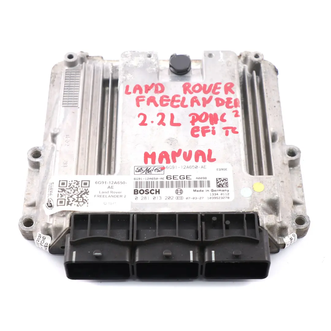 Land Rover Freelander 2 2.2 Diesel DOHC Engine ECU Module Manual - SKU 6G9112A650AE - Part number 6G9112A650AE