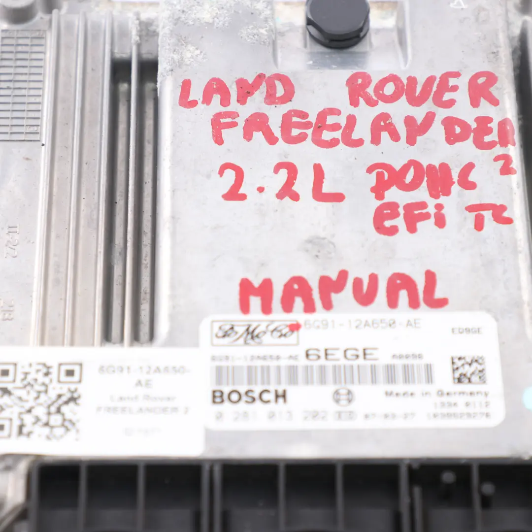 Land Rover Freelander 2 2.2 Diesel DOHC Engine ECU Module Manual - SKU 6G9112A650AE - Part number 6G9112A650AE
