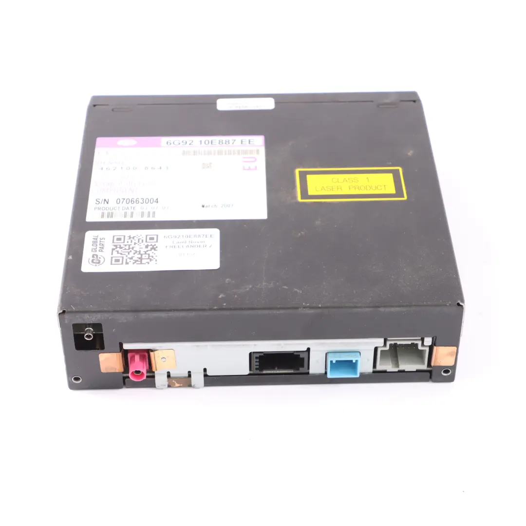 Navigation Nav Reader DVD CD Control Unit to Land Rover Freelander 2 with Part number 6G9210E887EE Land Rover Freelander 2 Navigation Nav Reader DVD CD Control Unit - SKU 6G9210E887EE - Part number 6G9210E887EE