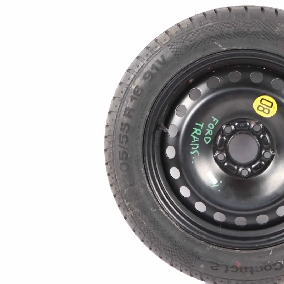  Spare Wheel Ford Transit Compact Steel R16 6,5J Continental 205/55 - SKU 6G92DAE08073 - Part number 6G92DAE08073