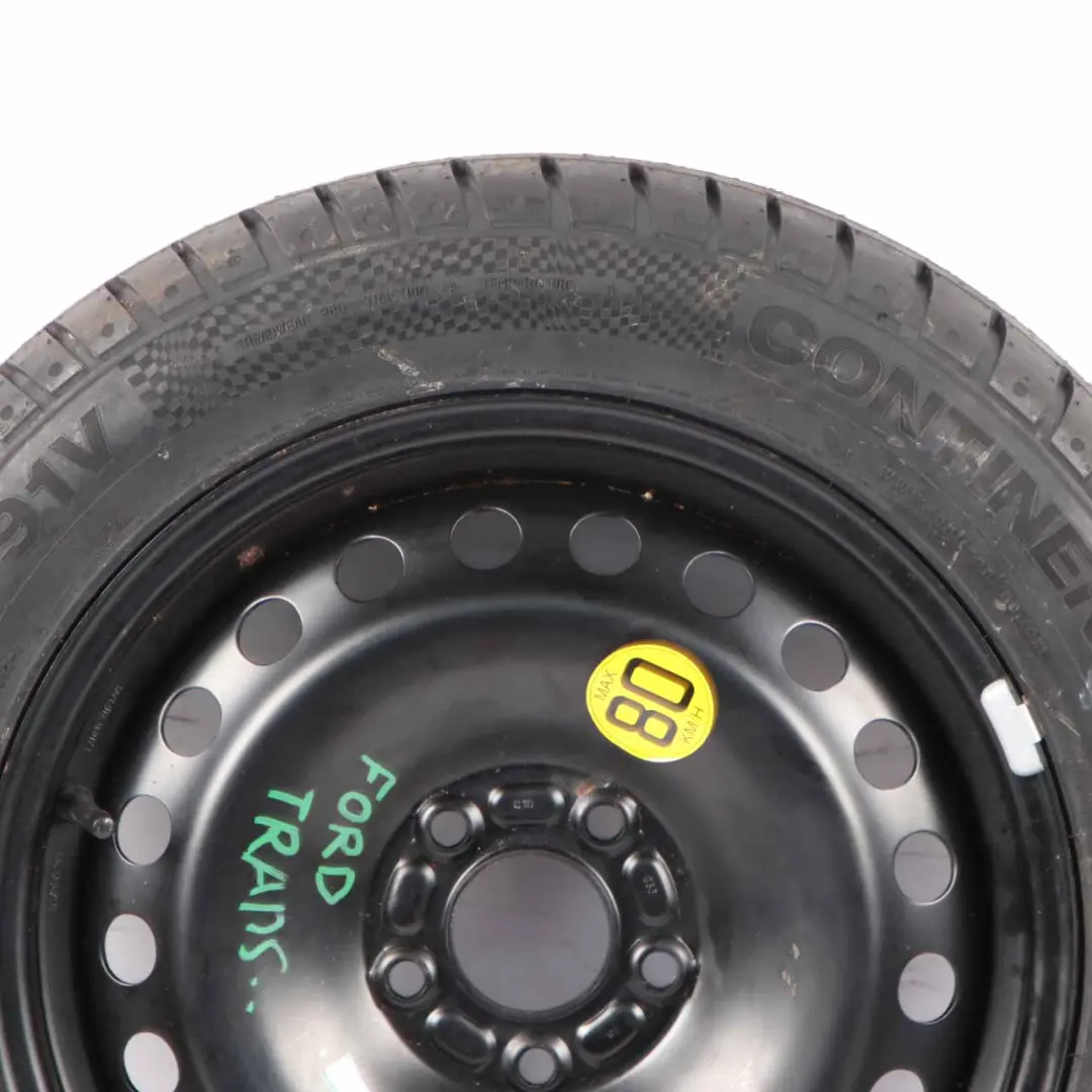 Spare Wheel Ford Transit Compact Steel R16 6,5J Continental 205/55 to with Part number 6G92DAE08073 Spare Wheel Ford Transit Compact Steel R16 6,5J Continental 205/55 - SKU 6G92DAE08073 - Part number 6G92DAE08073