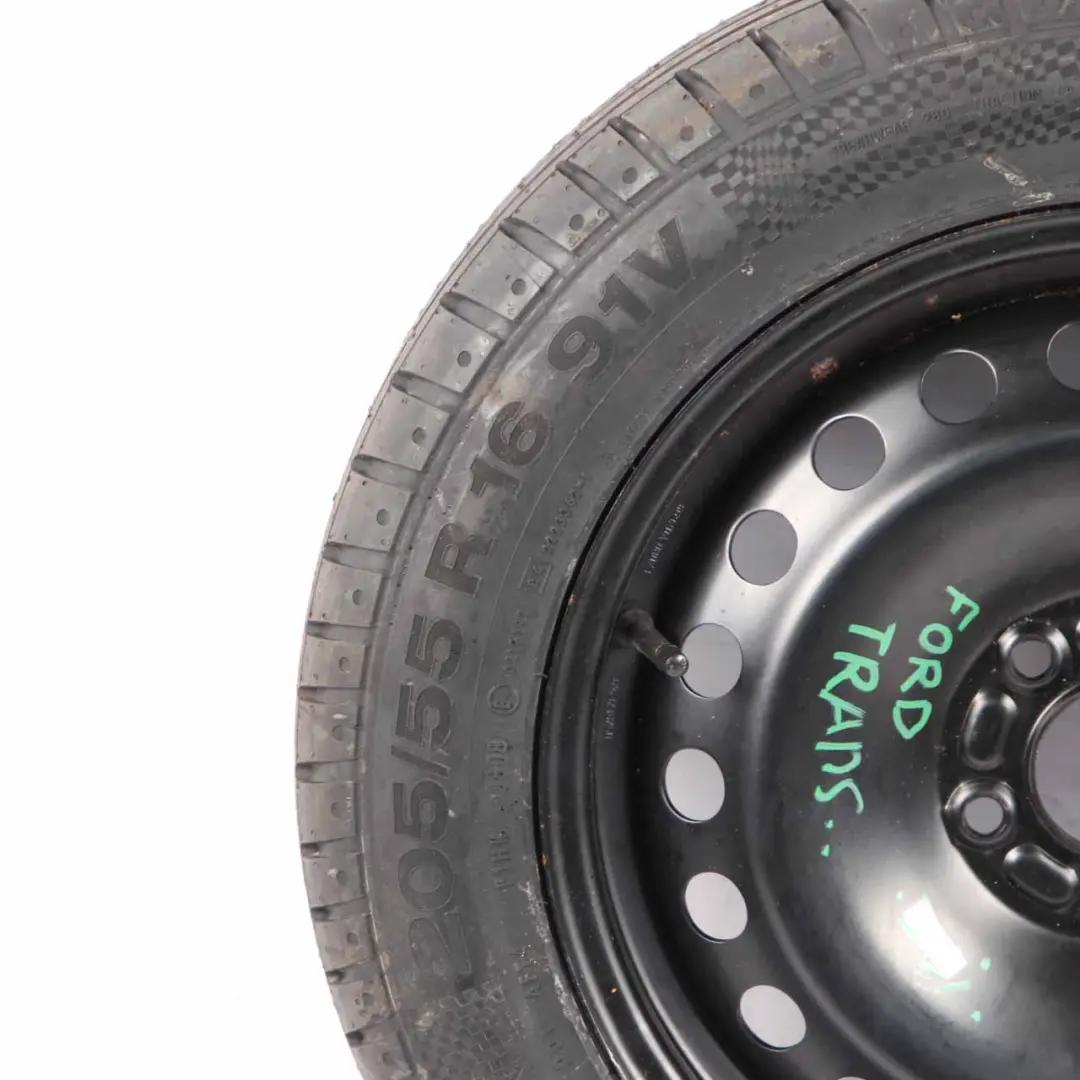  Spare Wheel Ford Transit Compact Steel R16 6,5J Continental 205/55 - SKU 6G92DAE08073 - Part number 6G92DAE08073
