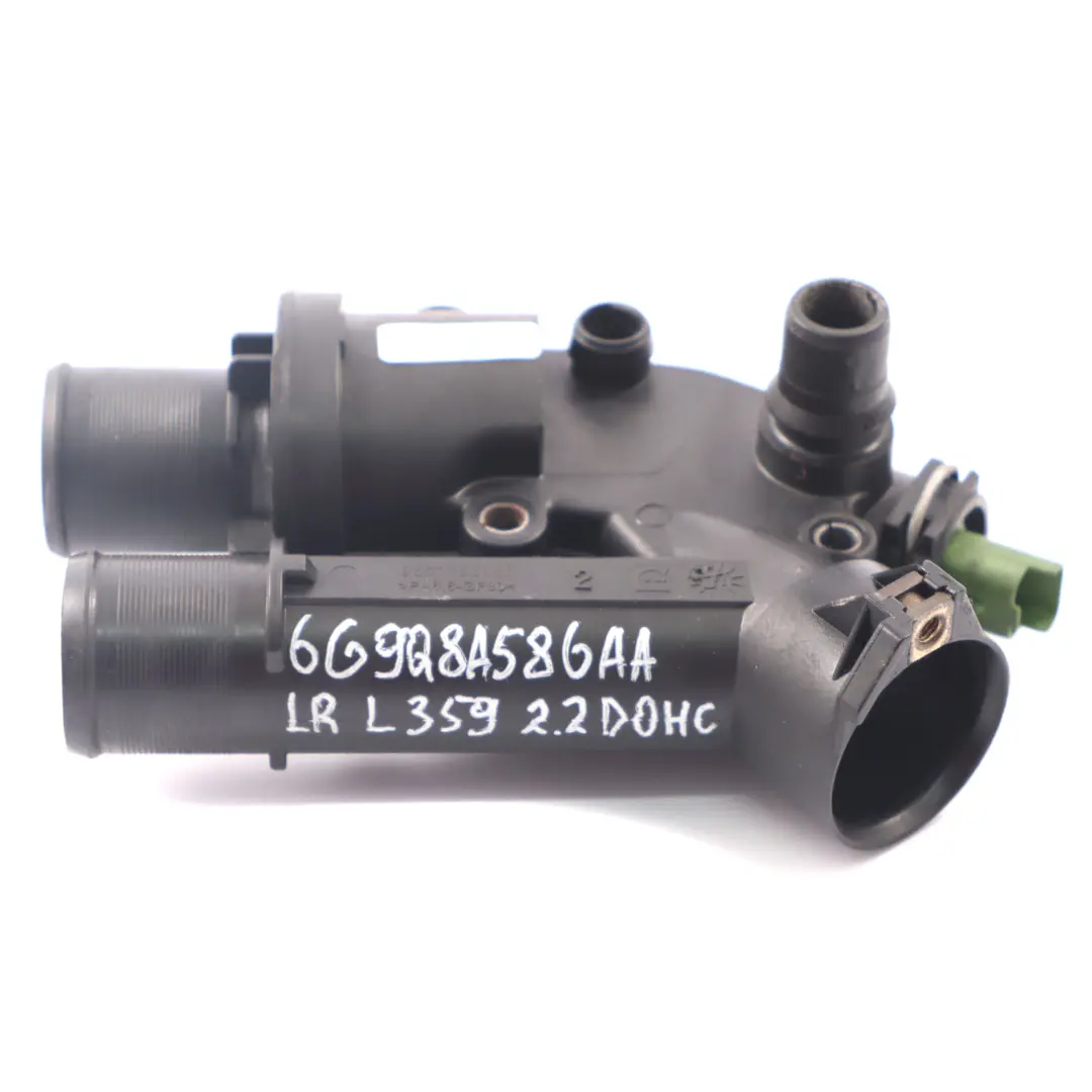  Carcasa del termostato Land Rover Freelander 2 Diesel 2.2 - SKU 6G9Q8A586AA - Número de pieza 6G9Q8A586AA