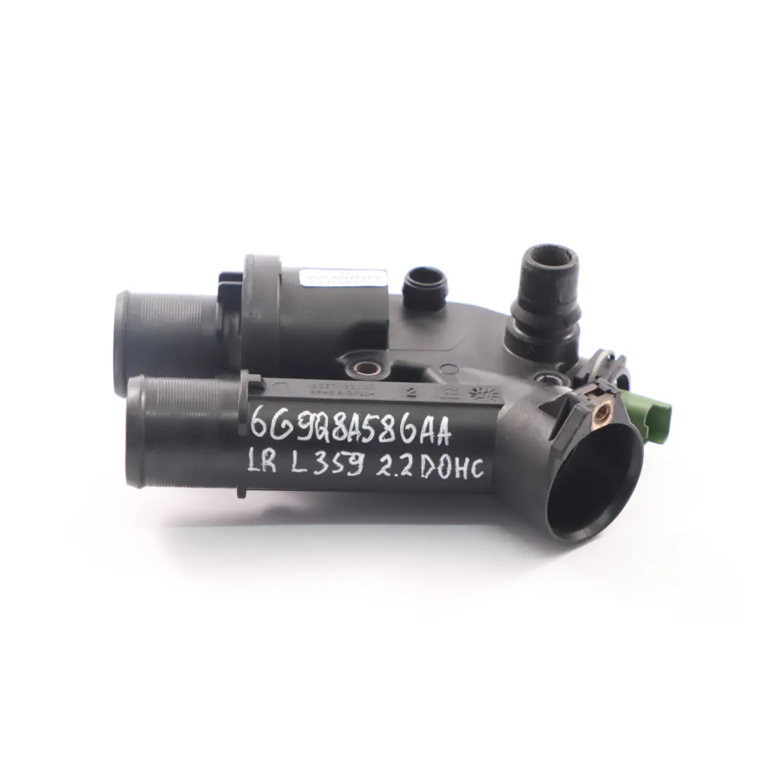  Carcasa del termostato Land Rover Freelander 2 Diesel 2.2 - SKU 6G9Q8A586AA - Número de pieza 6G9Q8A586AA