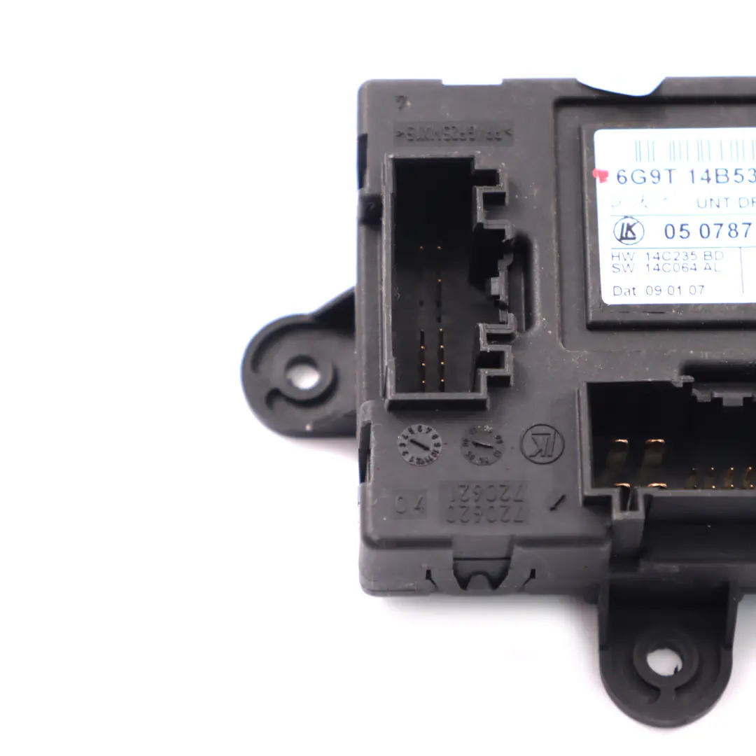 Ford Galaxy Mk3 Moduł Drzwi Prawych Przednich Sterownik ECU - SKU 6G9T-14B533-BL - Numer Części 6G9T-14B533-BL