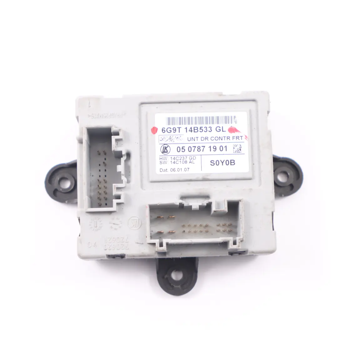 Mk3 Módulo de puerta delantera izquierda Unidad ECU para Ford Galaxy con número de pieza 6G9T-14B533-GL Ford Galaxy Mk3 Módulo de puerta delantera izquierda Unidad ECU - SKU 6G9T-14B533-GL - Número de pieza 6G9T-14B533-GL