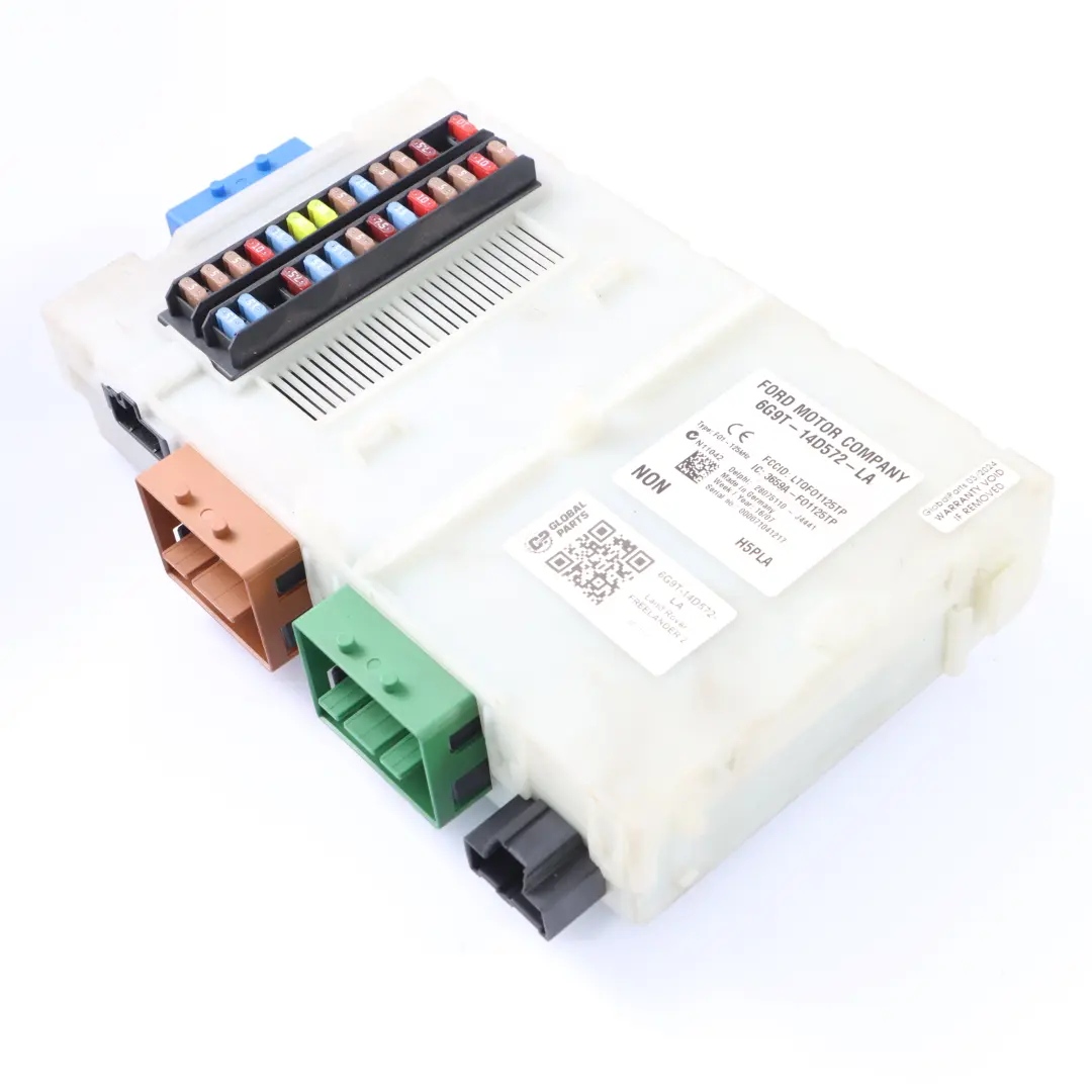 Scatola fusibili Modulo corpo ECU Unità BCM 6G9T14D572LA per Land Rover Freelander 2 con numero di parte 6G9T-14D572-LA Land Rover Freelander 2 Scatola fusibili Modulo corpo ECU Unità BCM 6G9T14D572LA - SKU 6G9T-14D572-LA - Numero di parte 6G9T-14D572-LA