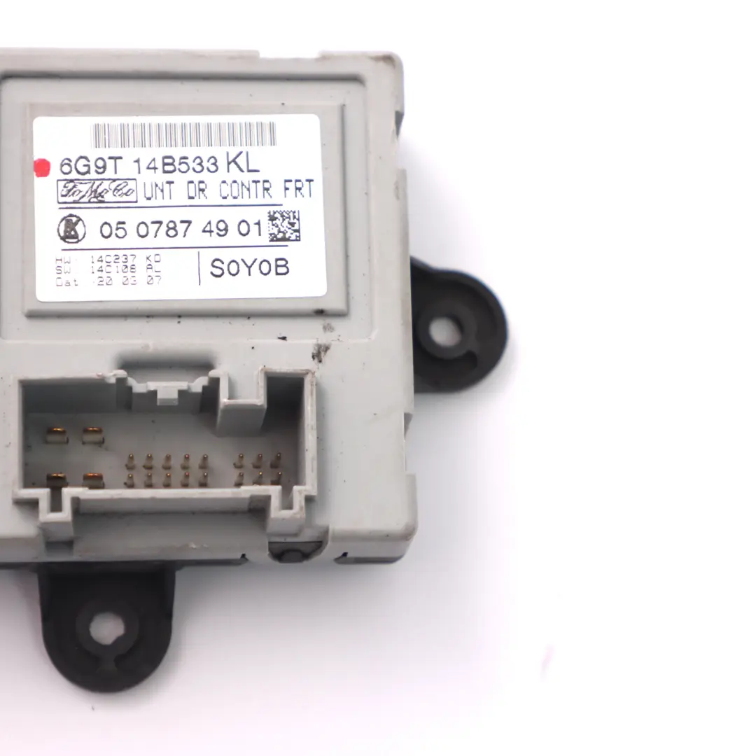 ECU Módulo de Control Puerta Delantera 6G9T-14B533-KL para Land Rover Freelander 2 con número de pieza 6G9T14B533KL Land Rover Freelander 2 ECU Módulo de Control Puerta Delantera 6G9T-14B533-KL - SKU 6G9T14B533KL - Número de pieza 6G9T14B533KL