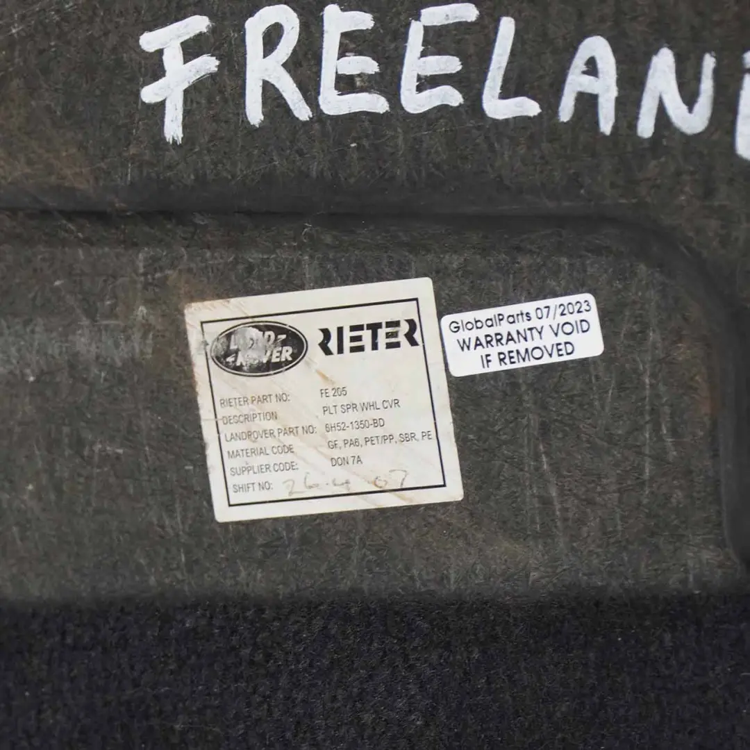Land Rover Freelander 2 Rivestimento del pavimento del bagagliaio - SKU 6H52-1350-BD - Numero di parte 6H52-1350-BD