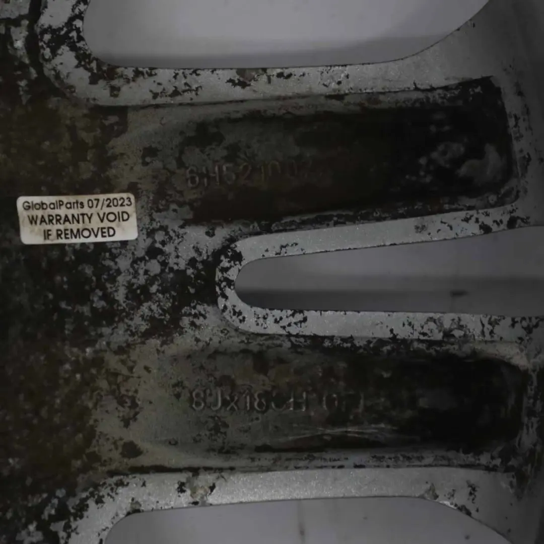 Alloy Wheel Rim 18" ET:55 8J to Land Rover Freelander Silver with Part number 6H521007K Land Rover Freelander Silver Alloy Wheel Rim 18" ET:55 8J - SKU 6H521007K-2 - Part number 6H521007K