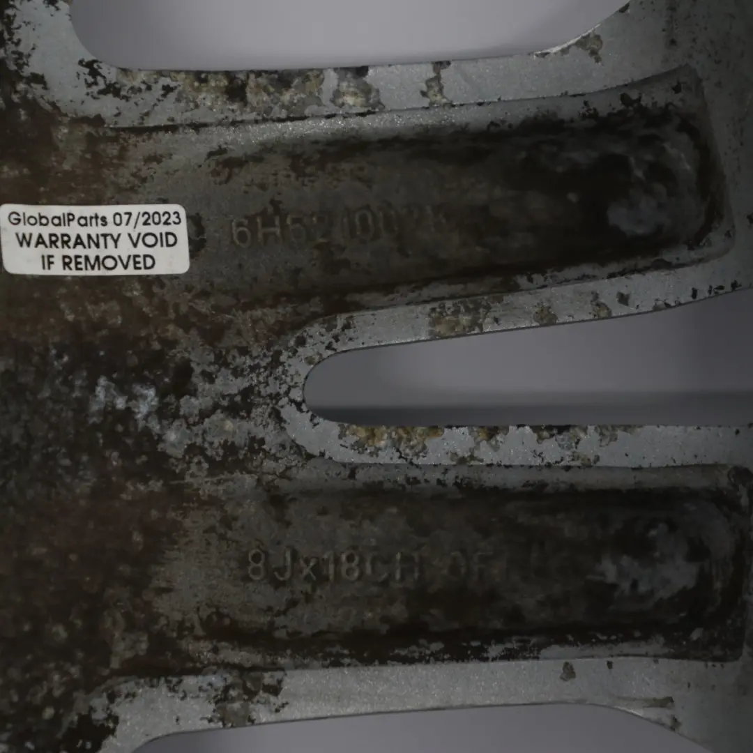 Alloy Wheel Rim 18" ET:55 8J to Land Rover Freelander Silver with Part number 6H521007K Land Rover Freelander Silver Alloy Wheel Rim 18" ET:55 8J - SKU 6H521007K-3 - Part number 6H521007K