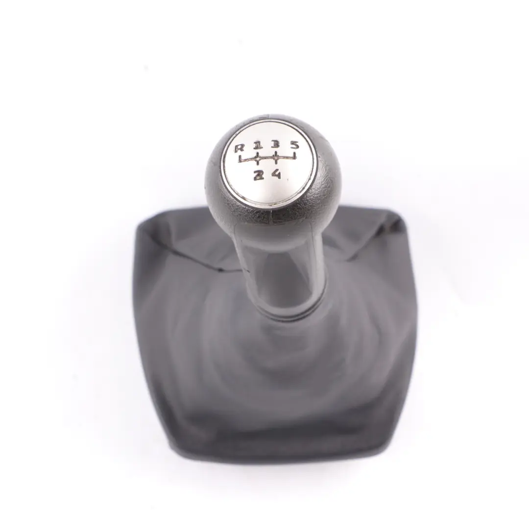 Seat Ibiza 4 6J Gear Lever Shift Knob 5-Speed Black Leather Cover - SKU 6J0711113AC - Part number 6J0711113AC