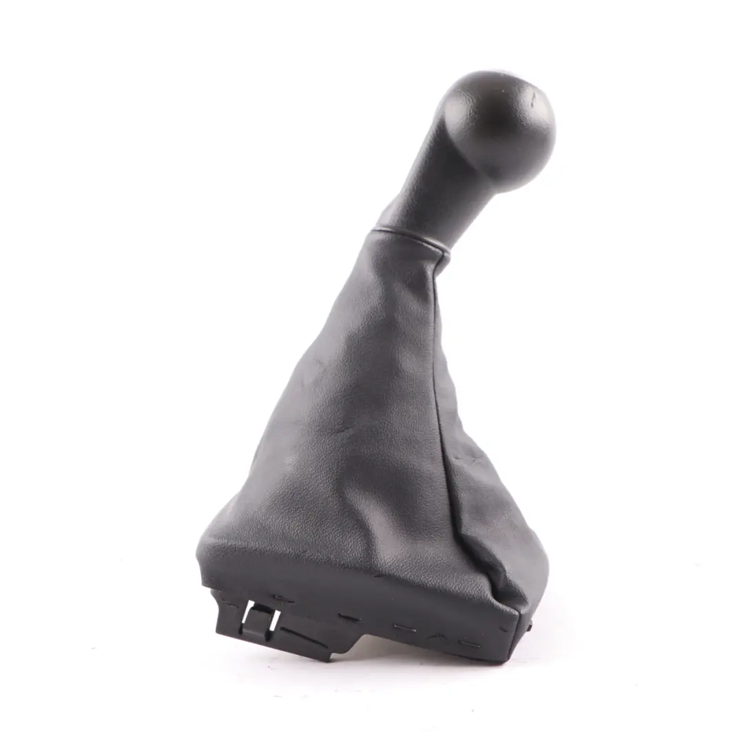 Seat Ibiza 4 6J Gear Lever Shift Knob 5-Speed Black Leather Cover - SKU 6J0711113AC - Part number 6J0711113AC