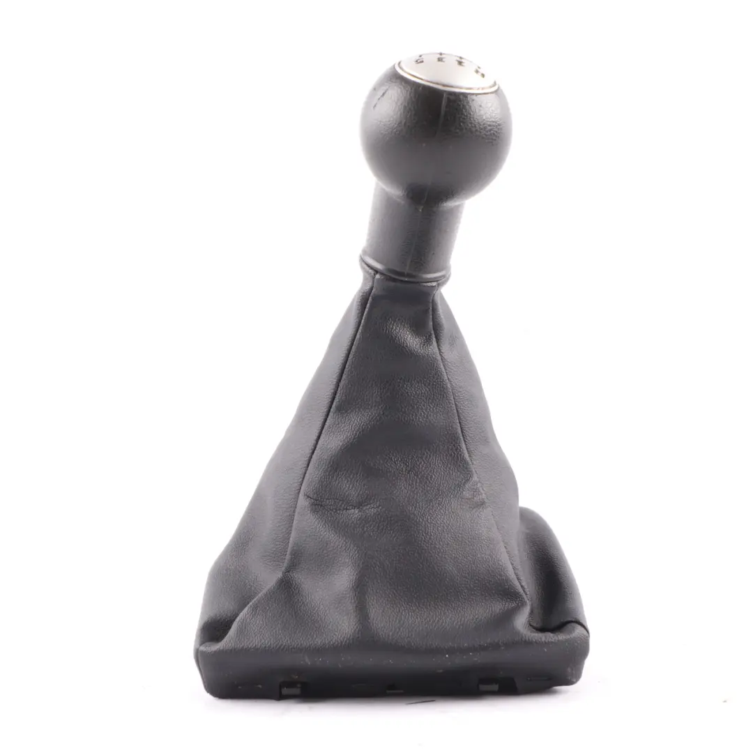 Seat Ibiza 4 6J Gear Lever Shift Knob 5-Speed Black Leather Cover - SKU 6J0711113AC - Part number 6J0711113AC