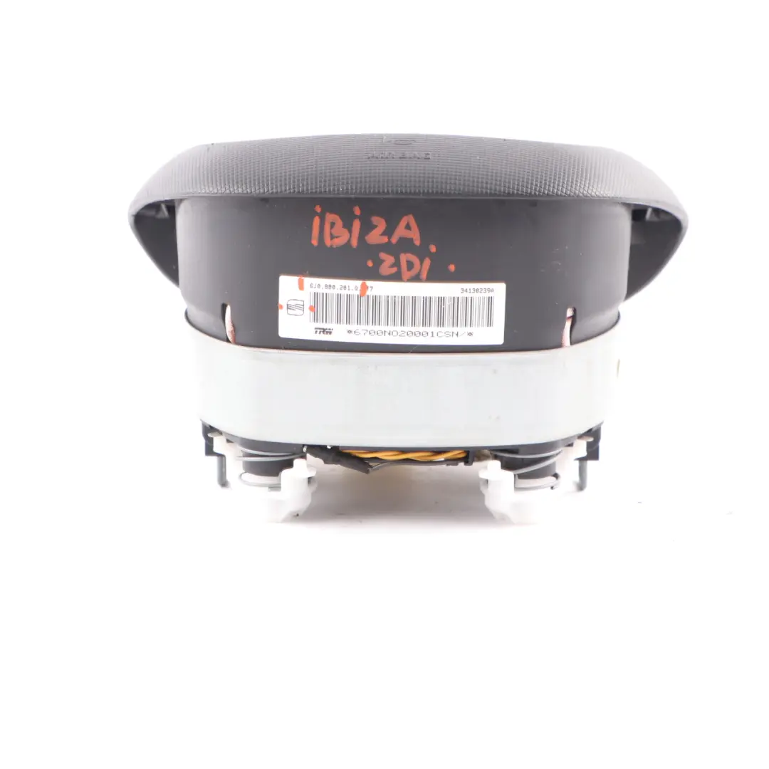 Seat Ibiza 6J Steering Wheel Air Bag Driver Module Airbag Black - SKU 6J0880201Q - Part number 6J0880201Q