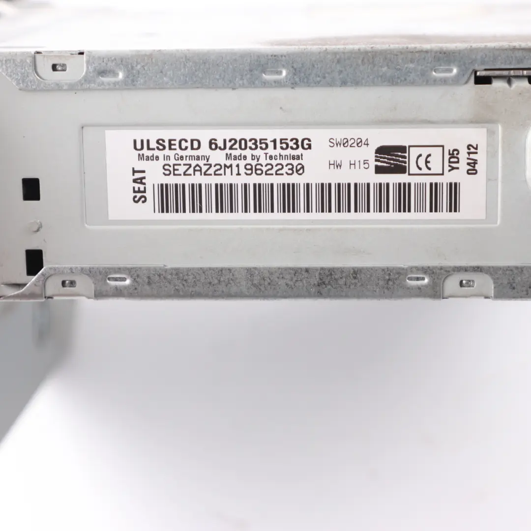 Seat Ibiza 6J Radio Stereo Audio Head Unit Panel MP3 - SKU 6J2035153G - Part number 6J2035153G