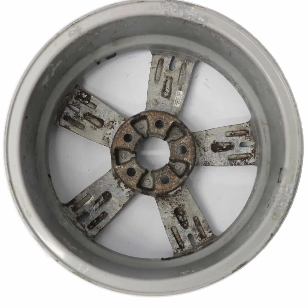 Cerchi in lega argento 5 razze 16" 6,5J ET:43 per Seat Ibiza III 3 con numero di parte 6L0601025 Seat Ibiza III 3 Cerchi in lega argento 5 razze 16" 6,5J ET:43 - SKU 6L0601025-2 - Numero di parte 6L0601025