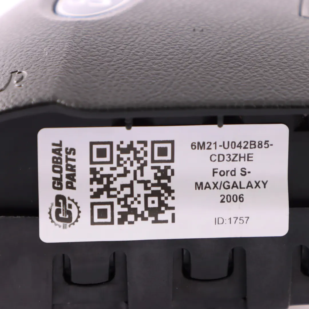 MK4 Volante Módulo de Aire Lado Conductor para Ford S-MAX Mondeo con número de pieza 6M21U042B85CD3ZHE Ford S-MAX Mondeo MK4 Volante Módulo de Aire Lado Conductor - SKU 6M21U042B85CD3ZHE - Número de pieza 6M21U042B85CD3ZHE