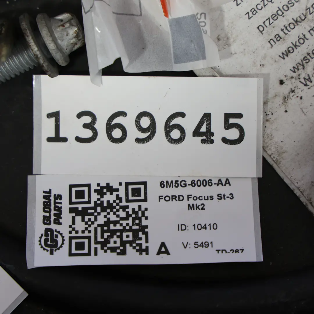Mk2 Motore Nudo 2.5 HYDA 225HP 159 000km, GARANZIA per Ford Focus ST con numero di parte 6M5G-6006-AA Ford Focus ST Mk2 Motore Nudo 2.5 HYDA 225HP 159 000km, GARANZIA - SKU 6M5G-6006-AA - Numero di parte 6M5G-6006-AA