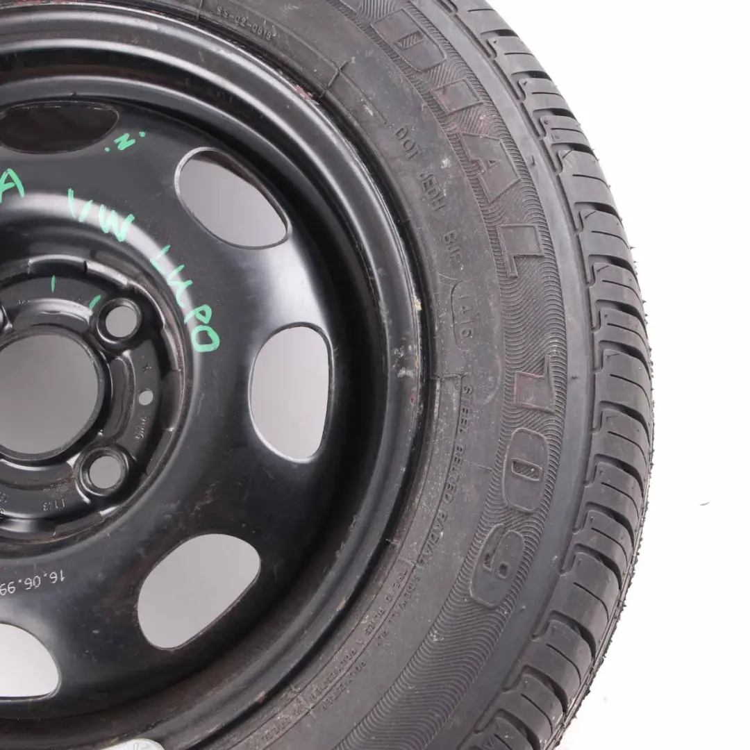 Spare Wheel VW Lupo Seat Arosa Wheel Steel R13 5,5J Imperial 175/65 to with Part number 6N0601025A Spare Wheel VW Lupo Seat Arosa Wheel Steel R13 5,5J Imperial 175/65 - SKU 6N0601025A - Part number 6N0601025A