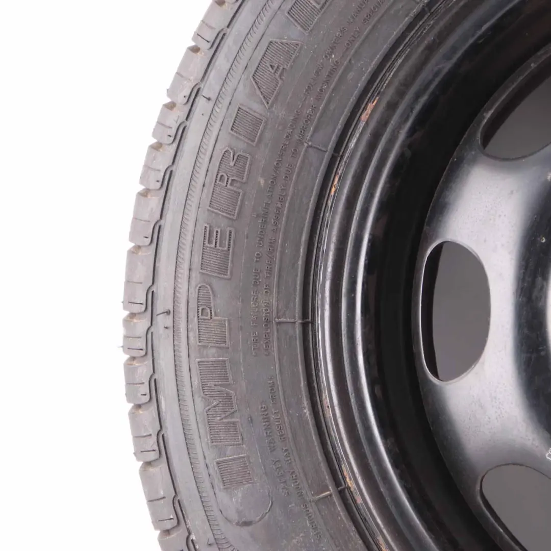 Ruota scorta Audi A4 B7 compatta acciaio R17 4J Continental 125/80 8E0601027C per con numero di parte 6N0601025A Ruota scorta Audi A4 B7 compatta acciaio R17 4J Continental 125/80 8E0601027C - SKU 6N0601025A - Numero di parte 6N0601025A