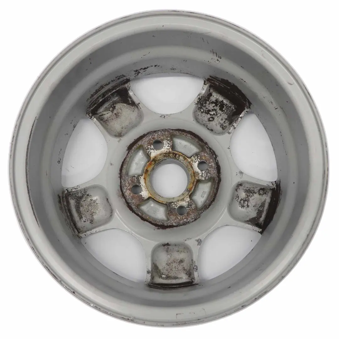 VW Volkswagen Polo 6N Silberne Leichtmetallfelge 14" ET:43 6J - SKU 6N0601025D-1 - Teilenummer 6N0601025D
