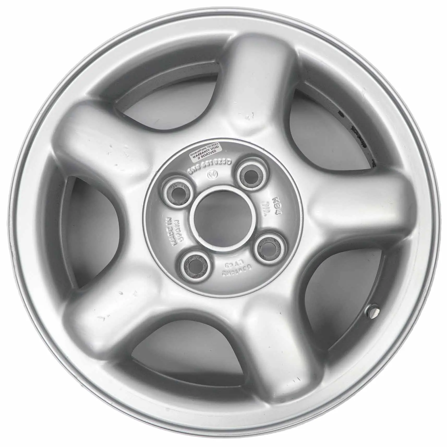 VW Volkswagen Polo 6N Cerchio in lega argento 14" ET:43 6J 6N0601025D