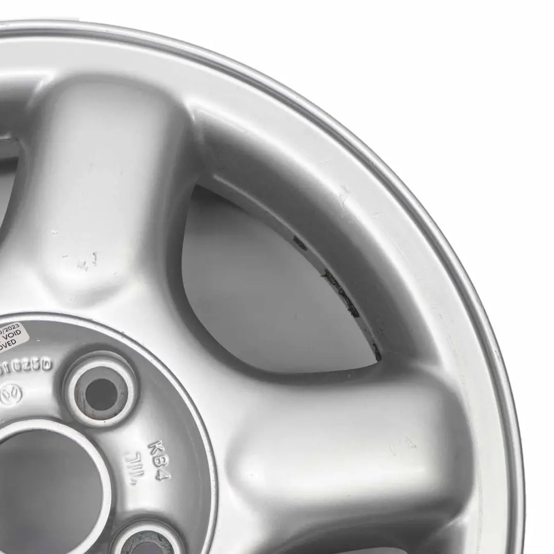 VW Volkswagen Polo 6N Jante argentée en alliage 14" ET:43 6J - SKU 6N0601025D-2 - Numéro de pièce 6N0601025D