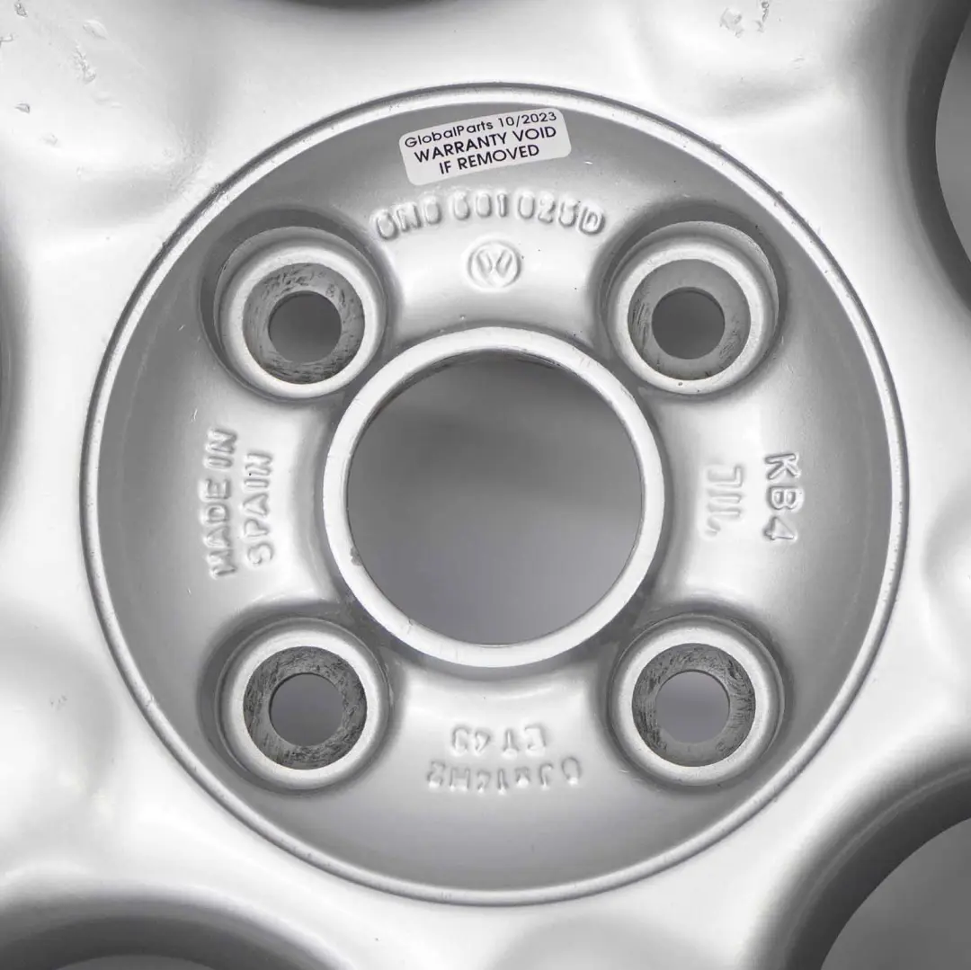 VW Volkswagen Polo 6N Silver Wheel Alloy Rim 14" ET:43 6J - SKU 6N0601025D-2 - Part number 6N0601025D