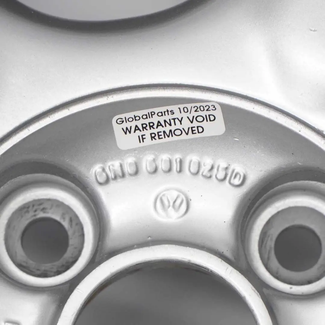 VW Volkswagen Polo 6N Silver Wheel Alloy Rim 14" ET:43 6J - SKU 6N0601025D-2 - Part number 6N0601025D