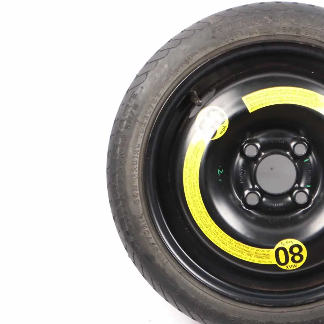 Rueda Repuesto VW Lupo Seat Arosa Llanta Acero R13 5,5J Firestone 105/70 para con número de pieza 6N0601025G Rueda Repuesto VW Lupo Seat Arosa Llanta Acero R13 5,5J Firestone 105/70 - SKU 6N0601025G - Número de pieza 6N0601025G