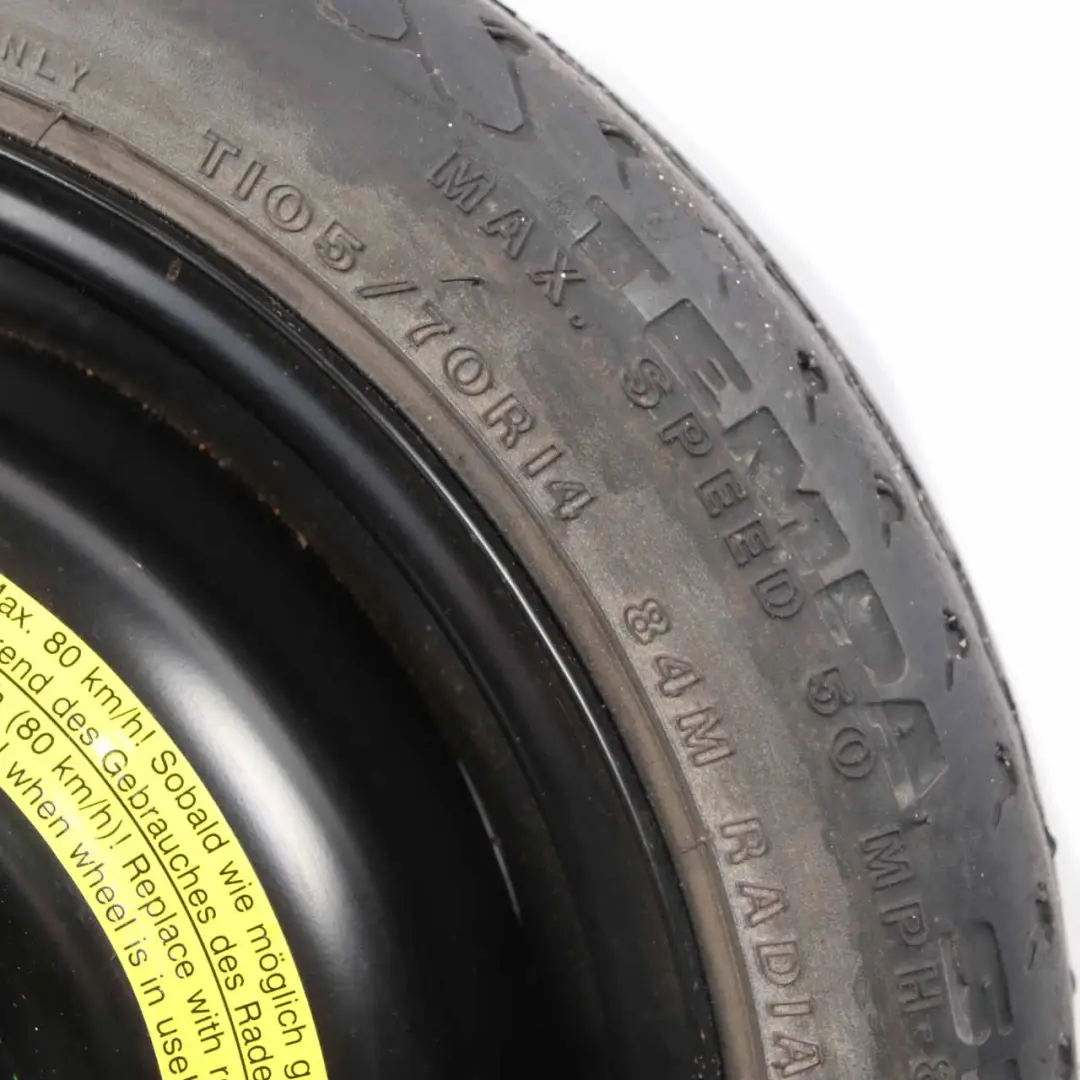 Rueda Repuesto VW Lupo Seat Arosa Llanta Acero R13 5,5J Firestone 105/70 para con número de pieza 6N0601025G Rueda Repuesto VW Lupo Seat Arosa Llanta Acero R13 5,5J Firestone 105/70 - SKU 6N0601025G - Número de pieza 6N0601025G