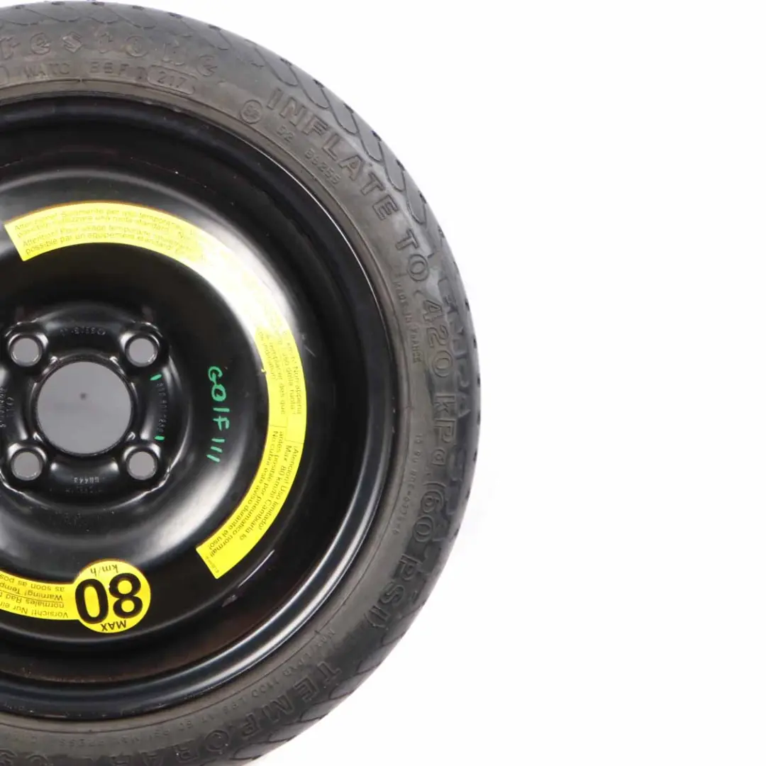  Spare Wheel VW Lupo Seat Arosa Wheel Steel R13 5,5J Firestone 105/70 - SKU 6N0601025G - Part number 6N0601025G