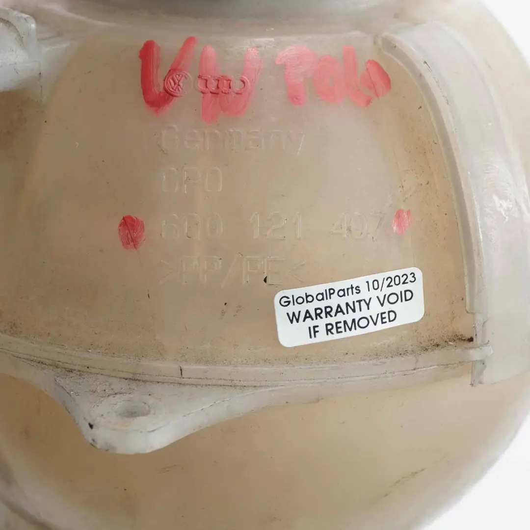 Kühlmittel behälter Flüssigkeit Flasche für VW Volkswagen Polo 4 9N mit Teilenummer 6Q0121407 VW Volkswagen Polo 4 9N Kühlmittel behälter Flüssigkeit Flasche - SKU 6Q0121407 - Teilenummer 6Q0121407