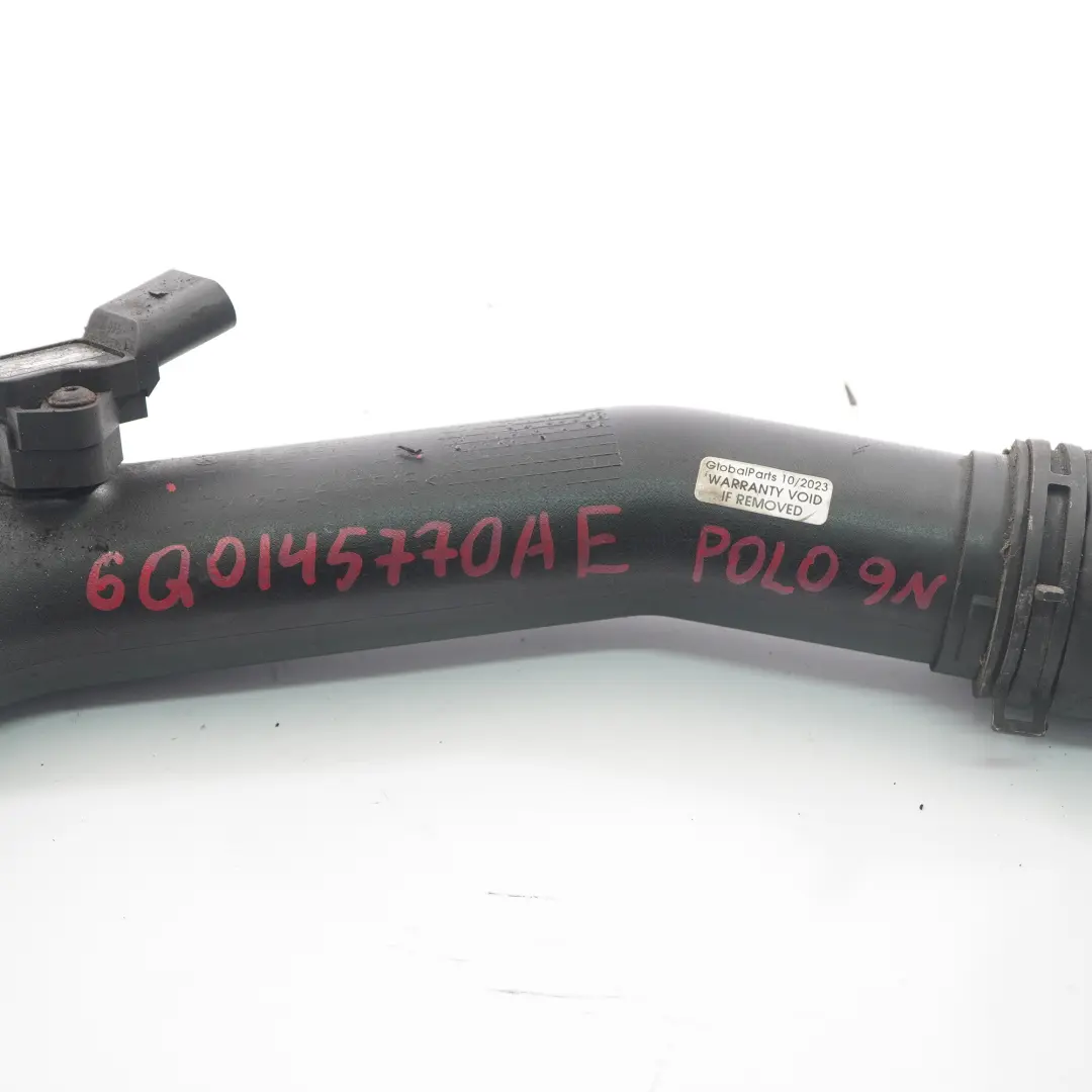 Tubo di aspirazione aria per VW Volkswagen Polo 4 9N 1.4 TDI Intercooler con numero di parte 6Q0145770AE VW Volkswagen Polo 4 9N 1.4 TDI Intercooler Tubo di aspirazione aria - SKU 6Q0145770AE - Numero di parte 6Q0145770AE