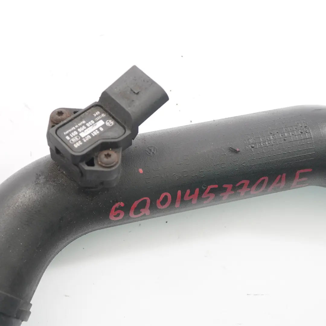 Intake Hose Pipe to VW Volkswagen Polo 4 9N 1.4 TDI Intercooler Air with Part number 6Q0145770AE VW Volkswagen Polo 4 9N 1.4 TDI Intercooler Air Intake Hose Pipe - SKU 6Q0145770AE - Part number 6Q0145770AE