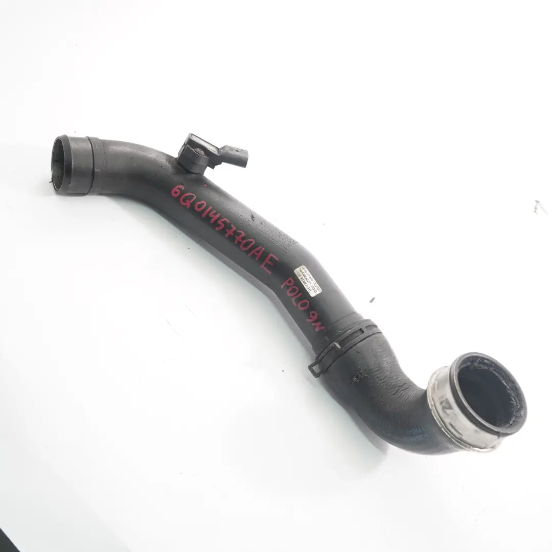 Intake Hose Pipe to VW Volkswagen Polo 4 9N 1.4 TDI Intercooler Air with Part number 6Q0145770AE VW Volkswagen Polo 4 9N 1.4 TDI Intercooler Air Intake Hose Pipe - SKU 6Q0145770AE - Part number 6Q0145770AE