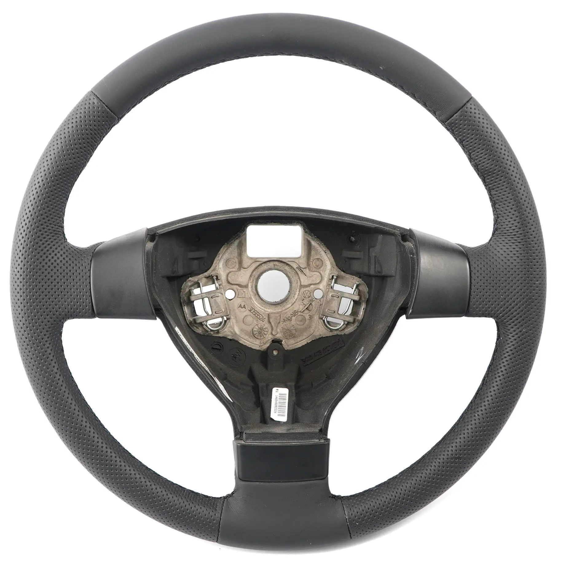 VW Volkswagen Polo IV 9N NUOVO Volante in pelle nera 6Q0419091