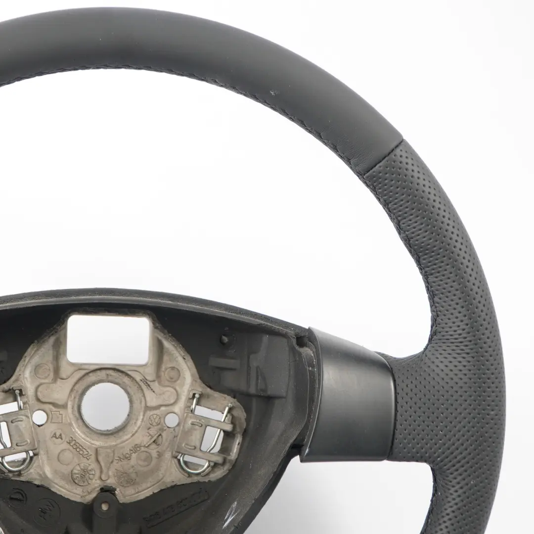 Leather Steering Wheel to VW Volkswagen Polo IV 9N NEW Black with Part number 6Q0419091 VW Volkswagen Polo IV 9N NEW Black Leather Steering Wheel - SKU 6Q0419091-1 - Part number 6Q0419091