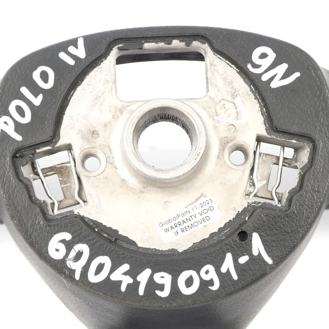 VW Volkswagen Polo IV 9N NUOVO Volante in pelle nera - SKU 6Q0419091-1 - Numero di parte 6Q0419091