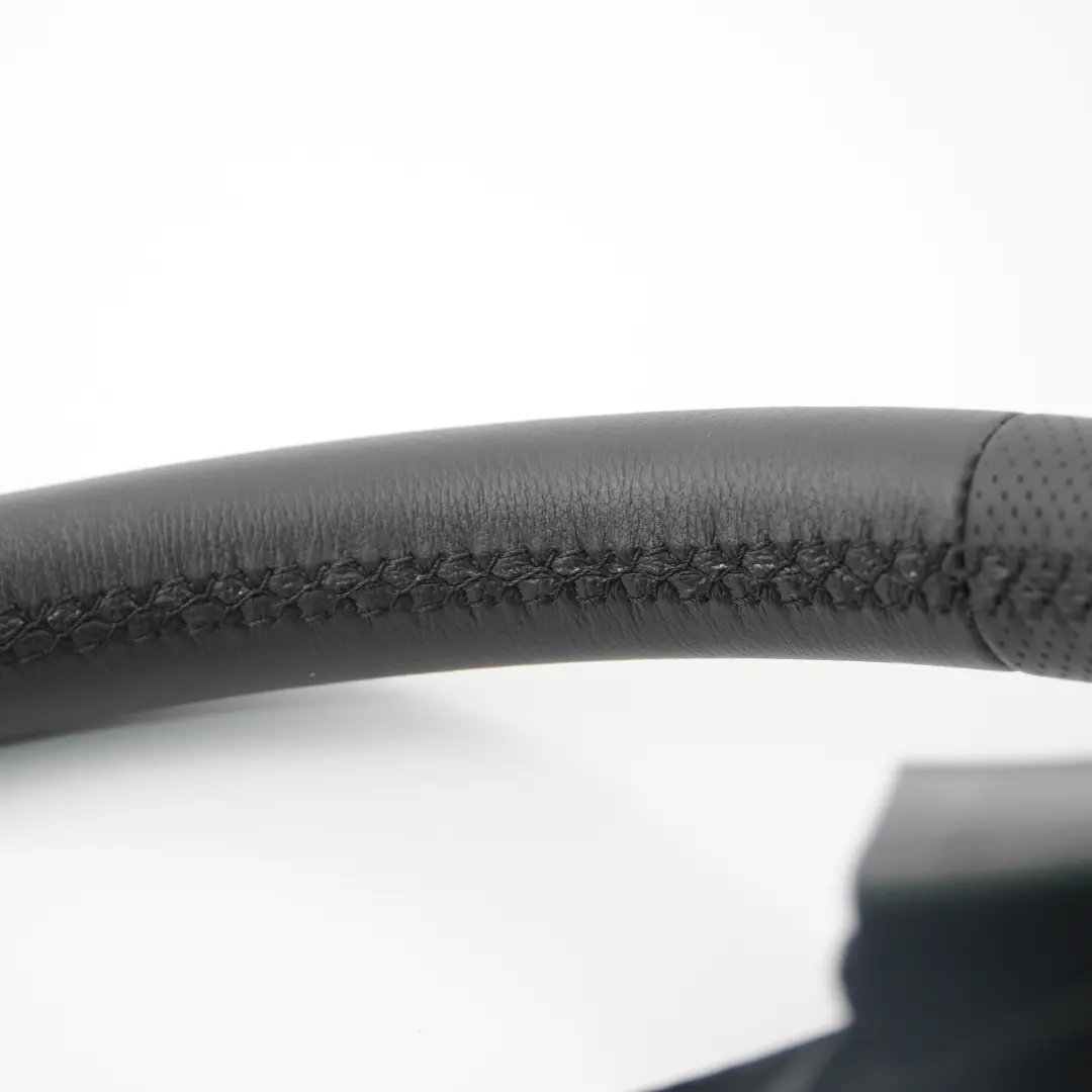 VW Volkswagen Polo IV 9N NEW Black Leather Steering Wheel - SKU 6Q0419091AA-1 - Part number 6Q0419091AA