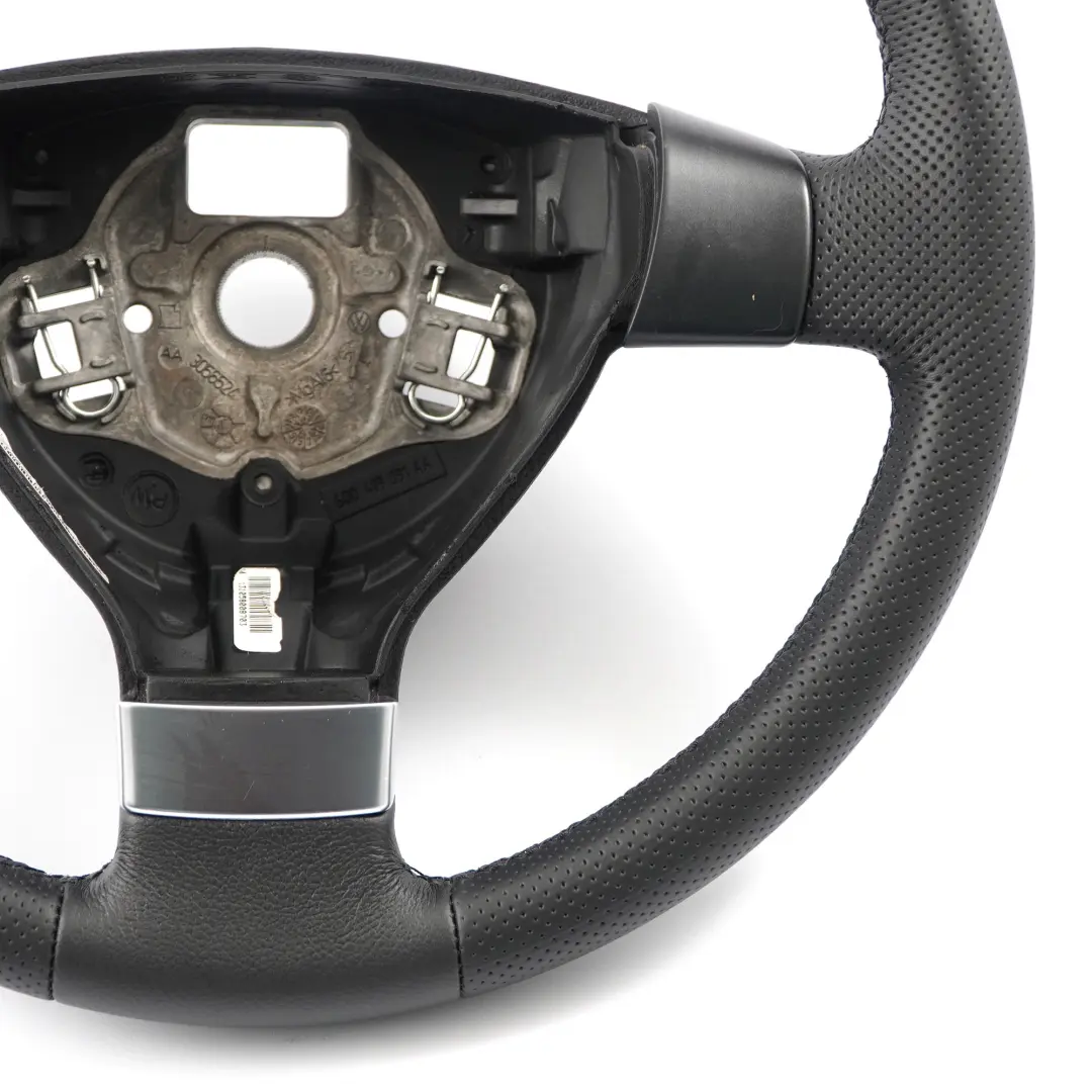 VW Volkswagen Polo IV 9N NUOVO Volante in pelle nera - SKU 6Q0419091AA-1 - Numero di parte 6Q0419091AA