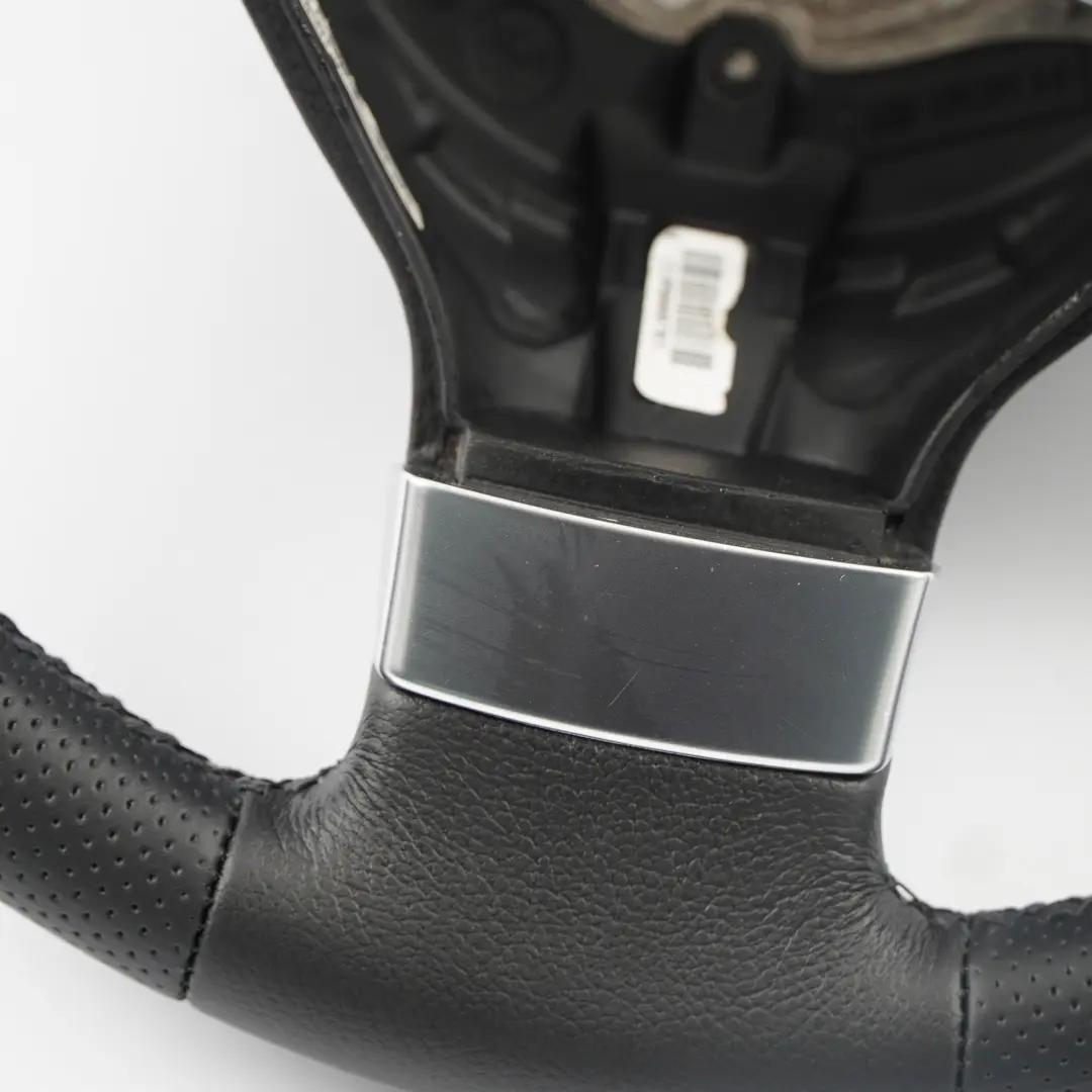 VW Volkswagen Polo IV 9N NEW Black Leather Steering Wheel - SKU 6Q0419091AA-1 - Part number 6Q0419091AA