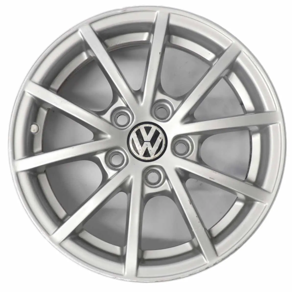 VW Volkswagen Polo 9N Llanta de aleación plateada 14" ET:35 5J 6Q0601025AC