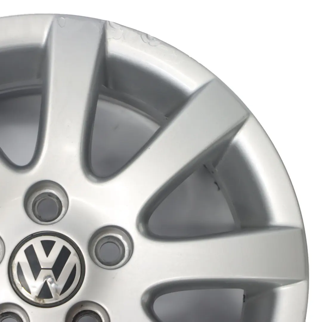 VW Volkswagen Polo 4 9N Jante argentée en alliage 14" ET:43 6J - SKU 6Q0601025Q-1 - Numéro de pièce 6Q0601025Q