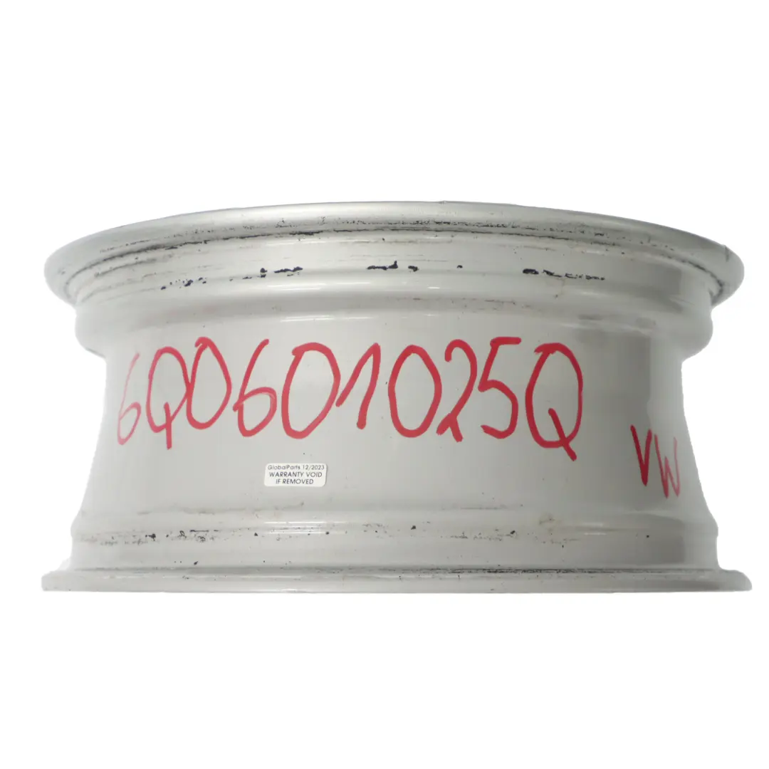 VW Volkswagen Polo 4 9N Silver Wheel Alloy Rim 14" ET:43 6J - SKU 6Q0601025Q - Part number 6Q0601025Q