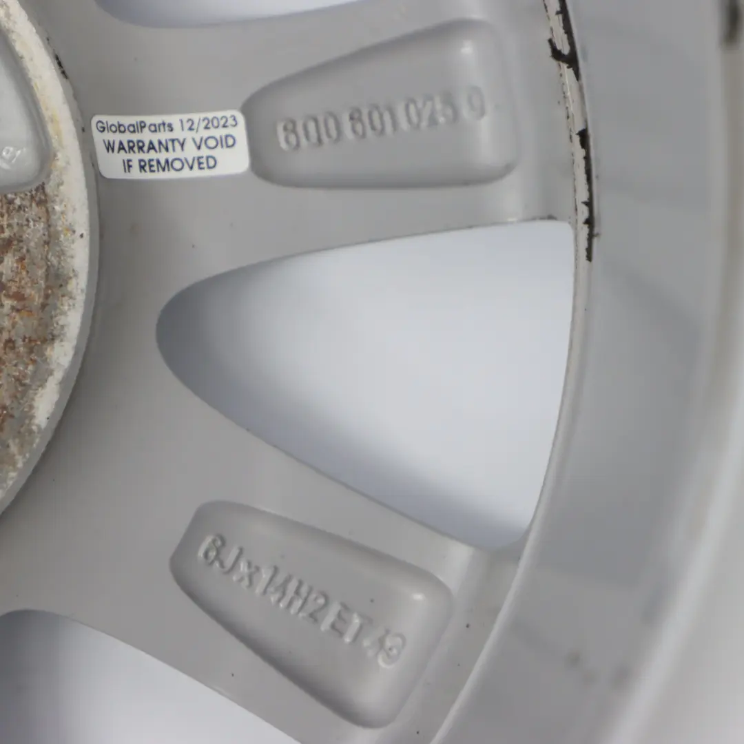 Alloy Rim 14" ET:43 6J to VW Volkswagen Polo 4 9N Silver Wheel with Part number 6Q0601025Q VW Volkswagen Polo 4 9N Silver Wheel Alloy Rim 14" ET:43 6J - SKU 6Q0601025Q - Part number 6Q0601025Q