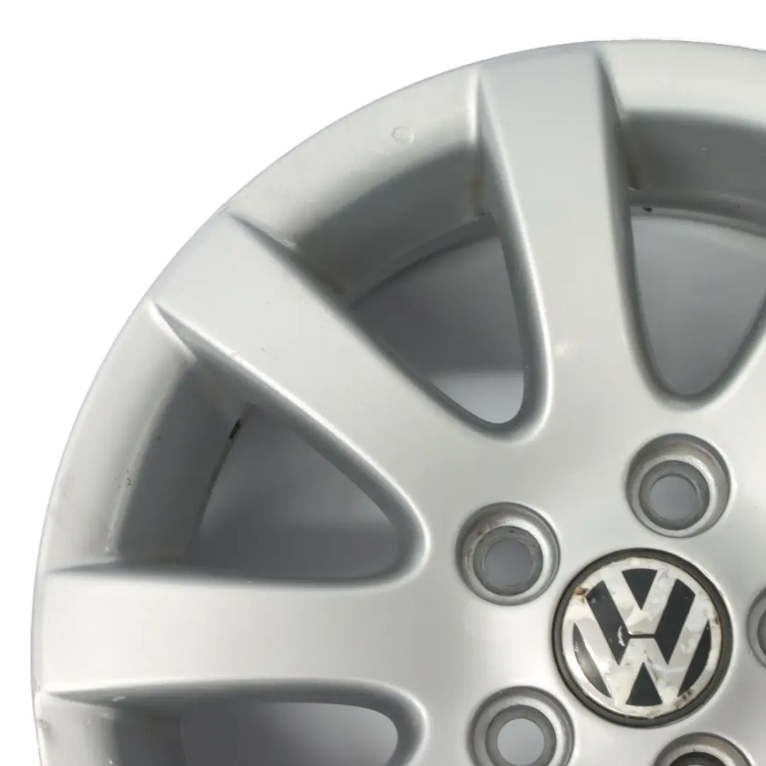 VW Volkswagen Polo 4 9N Silver Wheel Alloy Rim 14" ET:43 6J - SKU 6Q0601025Q - Part number 6Q0601025Q